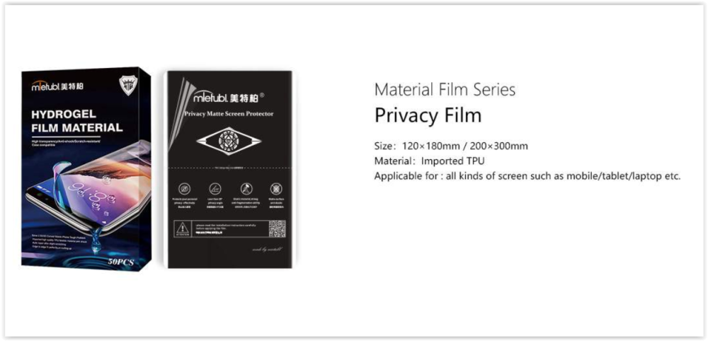 Hydrogel Film Privacy screenprotector voor mobiele telefoons - Afbeelding 2